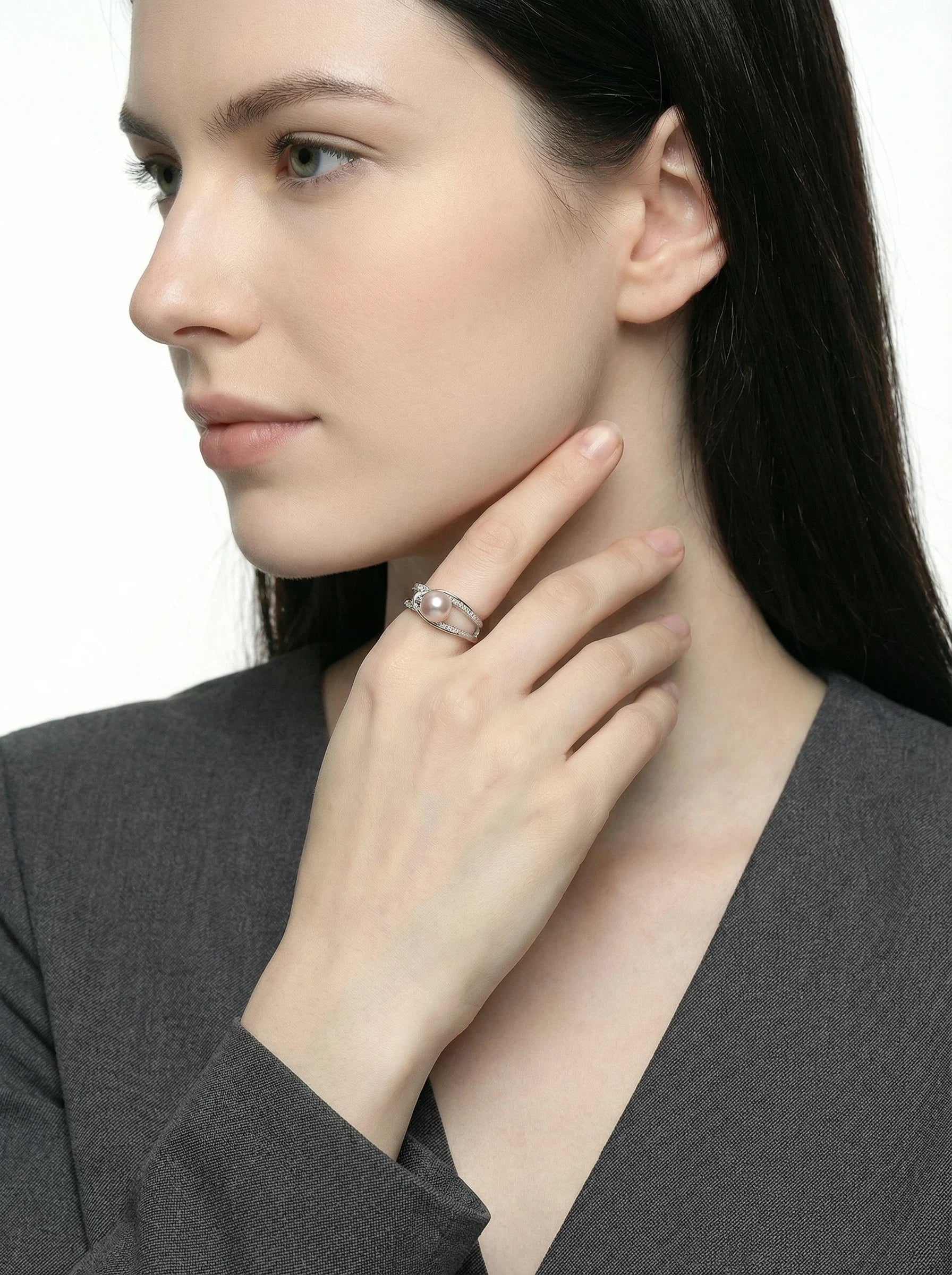 8.5-9.5mm Lavender Freshwater Pearl Ring