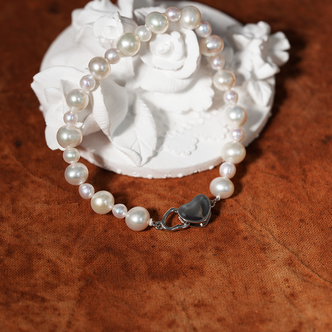 Cupid’s Harmony Pearl Strand Bracelet