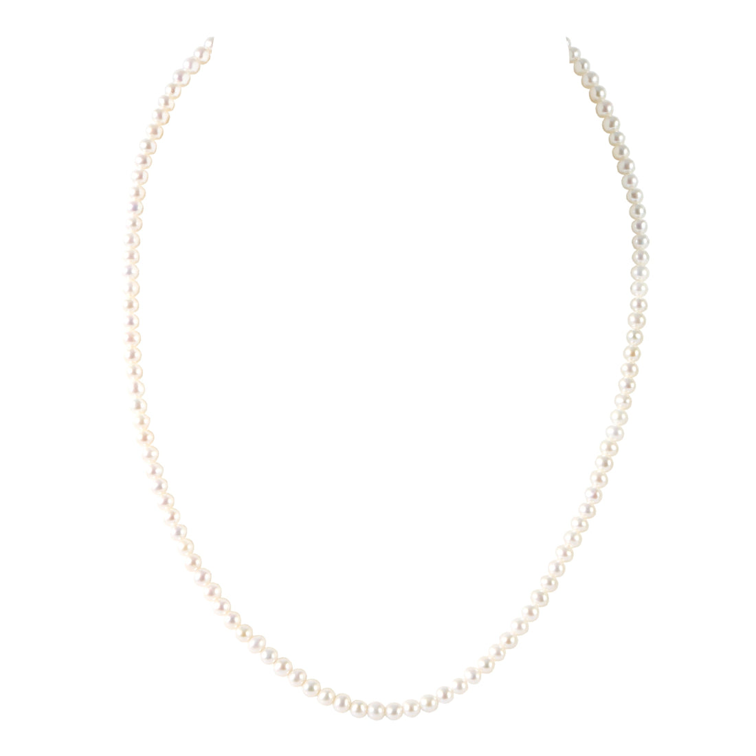 3-5mm Heart Clasp Freshwater Pearl Necklace-AAA Quality