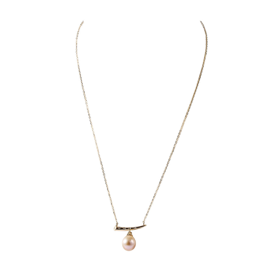 7.5-8.5mm Champagne Freshwater Pearl Pendant