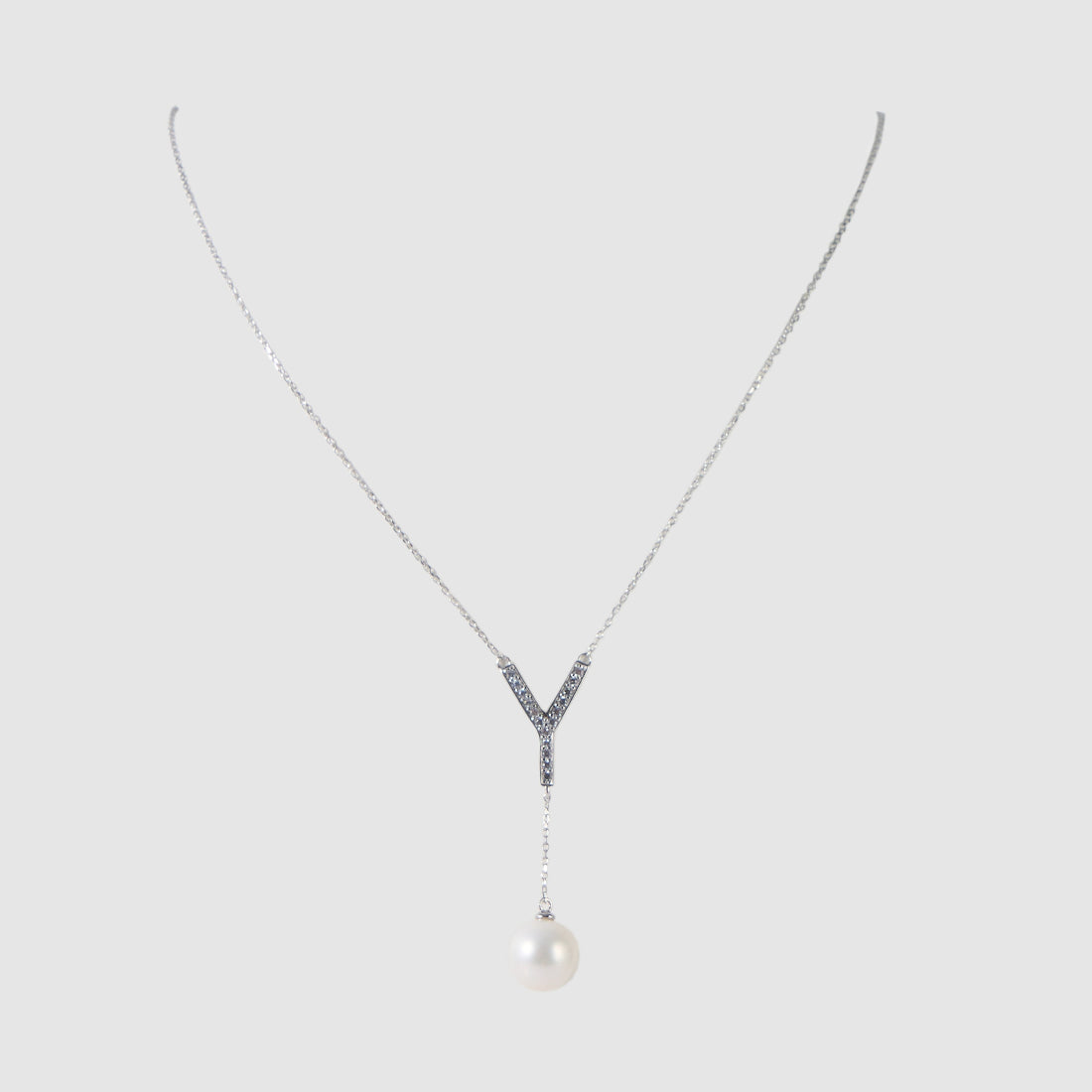9.5-10.5mm Y-Shaped Freshwater Pearl Pendant