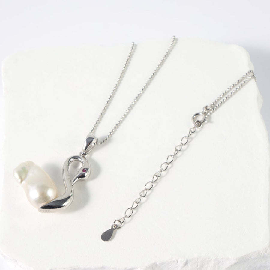 Swan Baroque Pearl Pendant