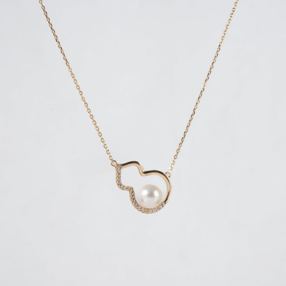 7.5-8.5mm Gourd Freshwater Pearl Pendant