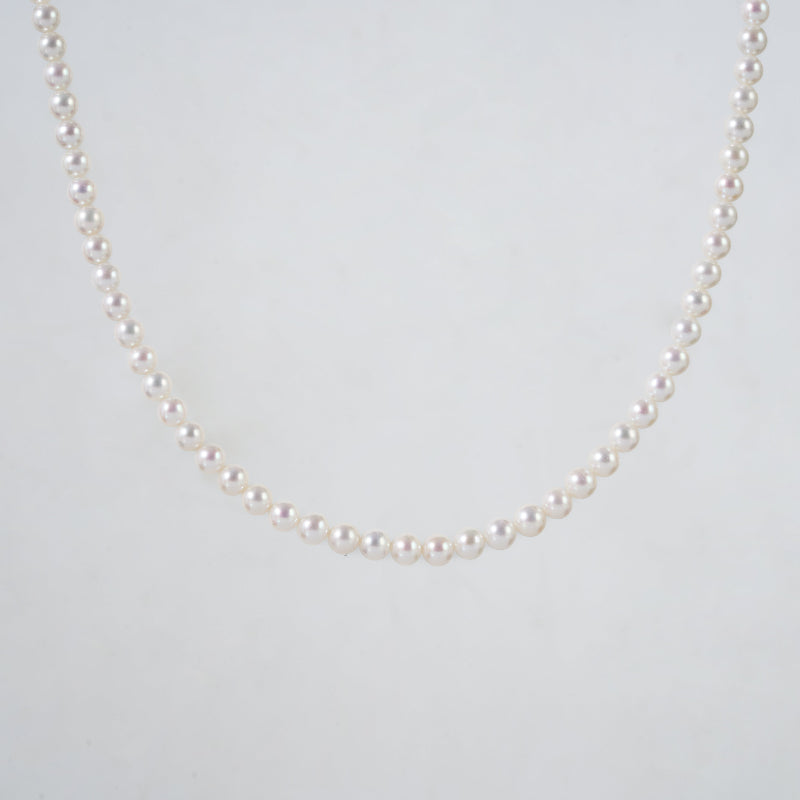 3-5mm White Freshwater Pearl Necklace-AAA Quality