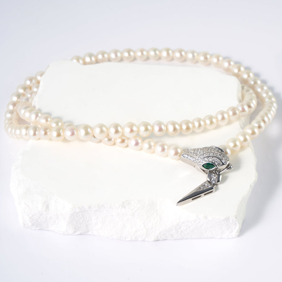 5-7mm White Freshwater Pearl Necklace-AAA Quality