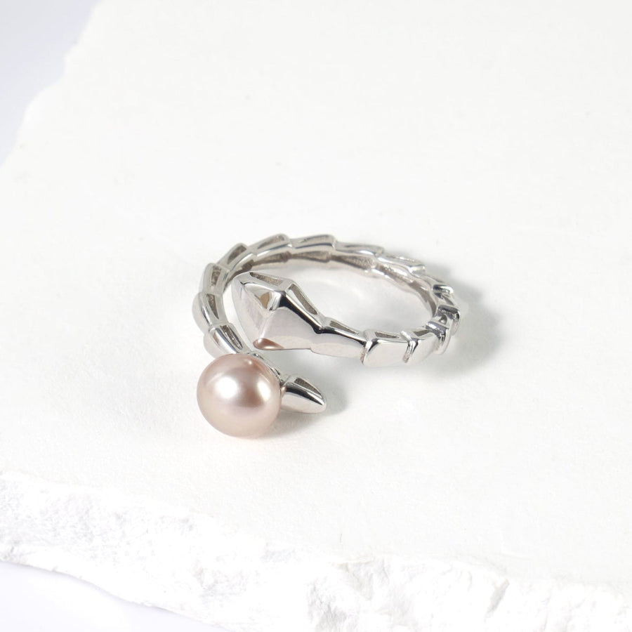 6.5-7.5mm Purple Freshwater Pearl Ring