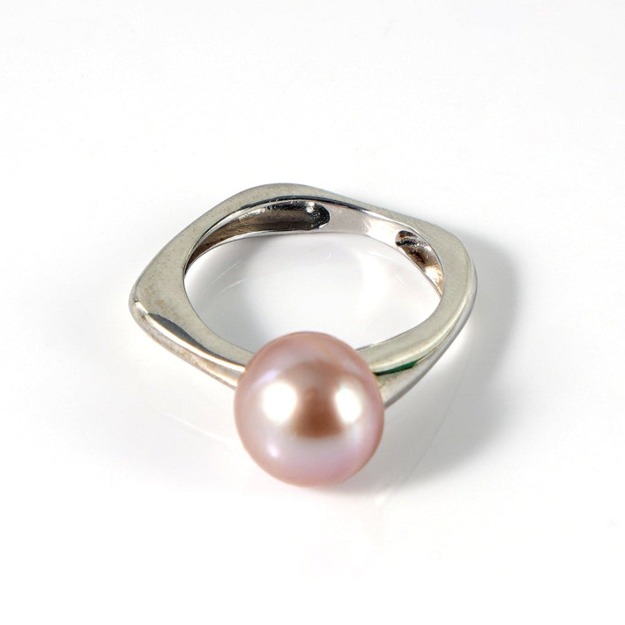 9.5-10.5mm Purple Freshwater Pearl Ring