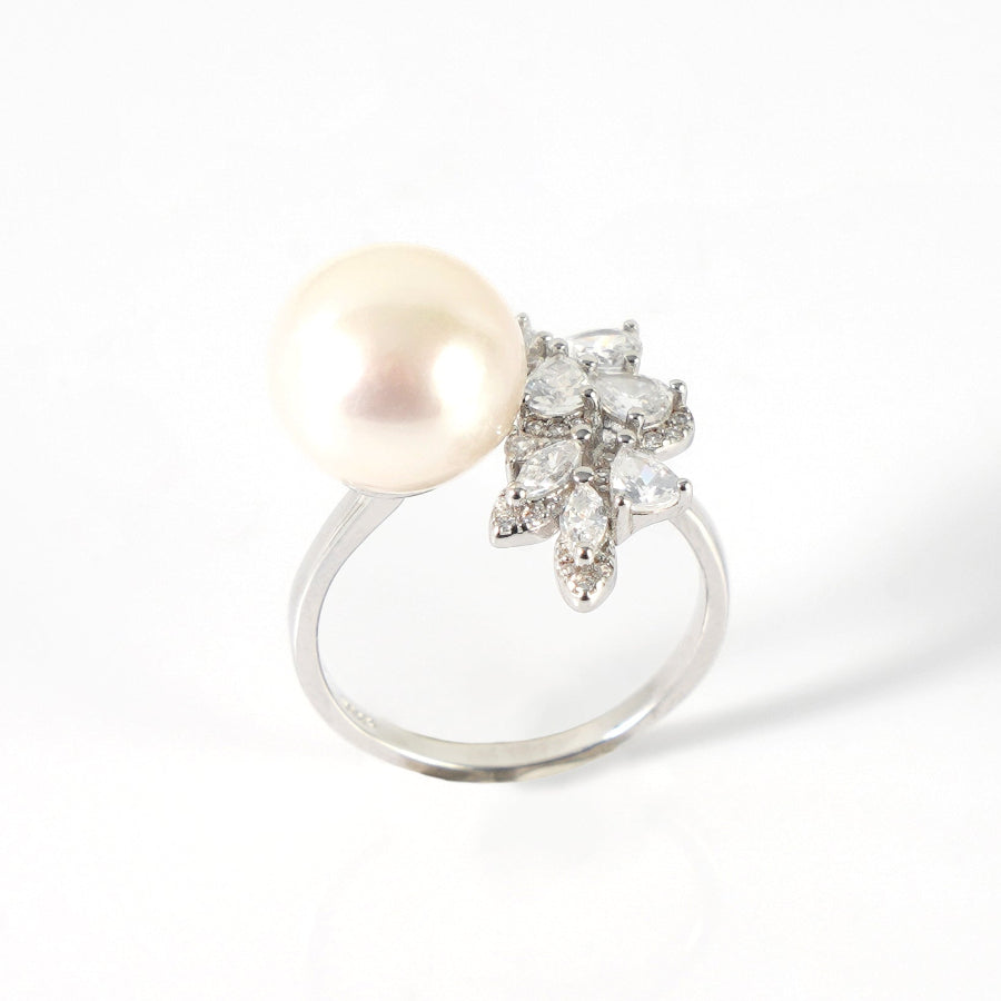10.5-11.5mm White Freshwater Pearl Ring