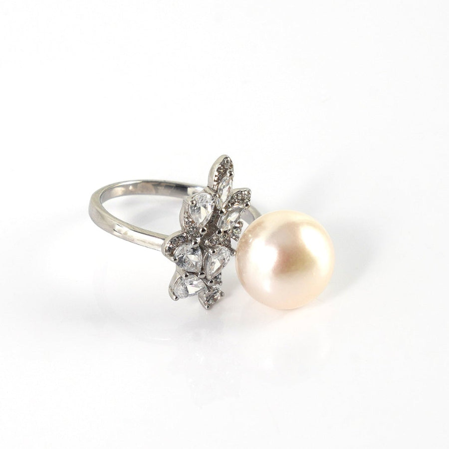 10.5-11.5mm White Freshwater Pearl Ring