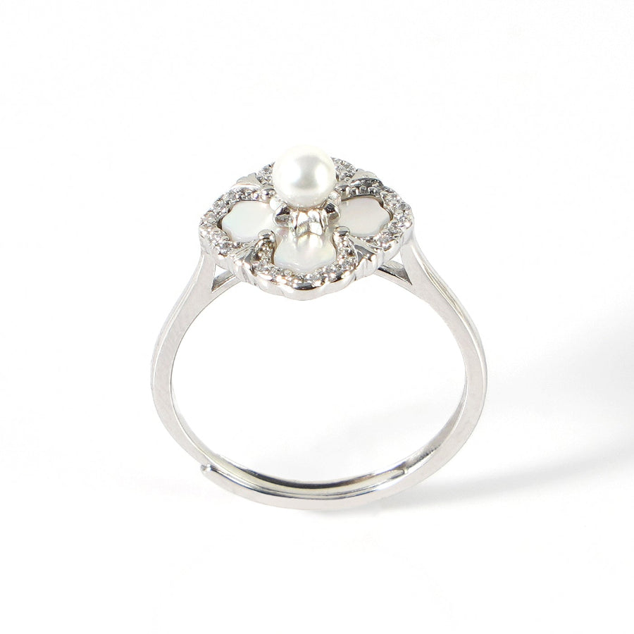 3.5-4mm White Freshwater Pearl Ring