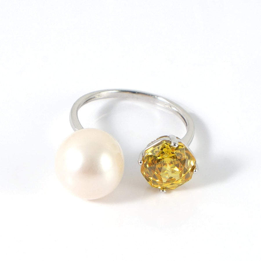 10.5-11.5mm White Freshwater Pearl Ring