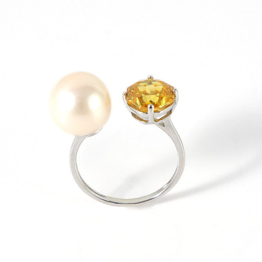 10.5-11.5mm White Freshwater Pearl Ring