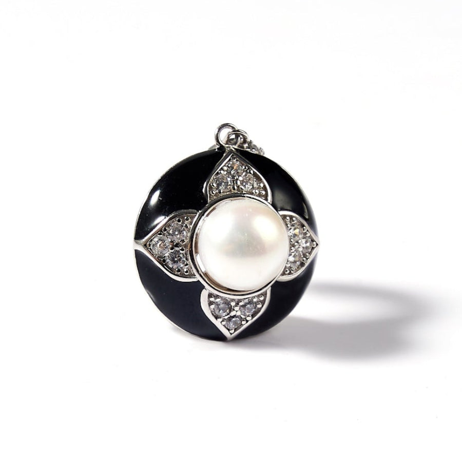 8.5-9.5mm White Freshwater Pearl Pendant Only — Chain Not Included