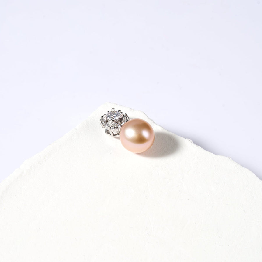 9.5-10.5mm Pink Freshwater Pearl Pendant Only — Chain Not Included