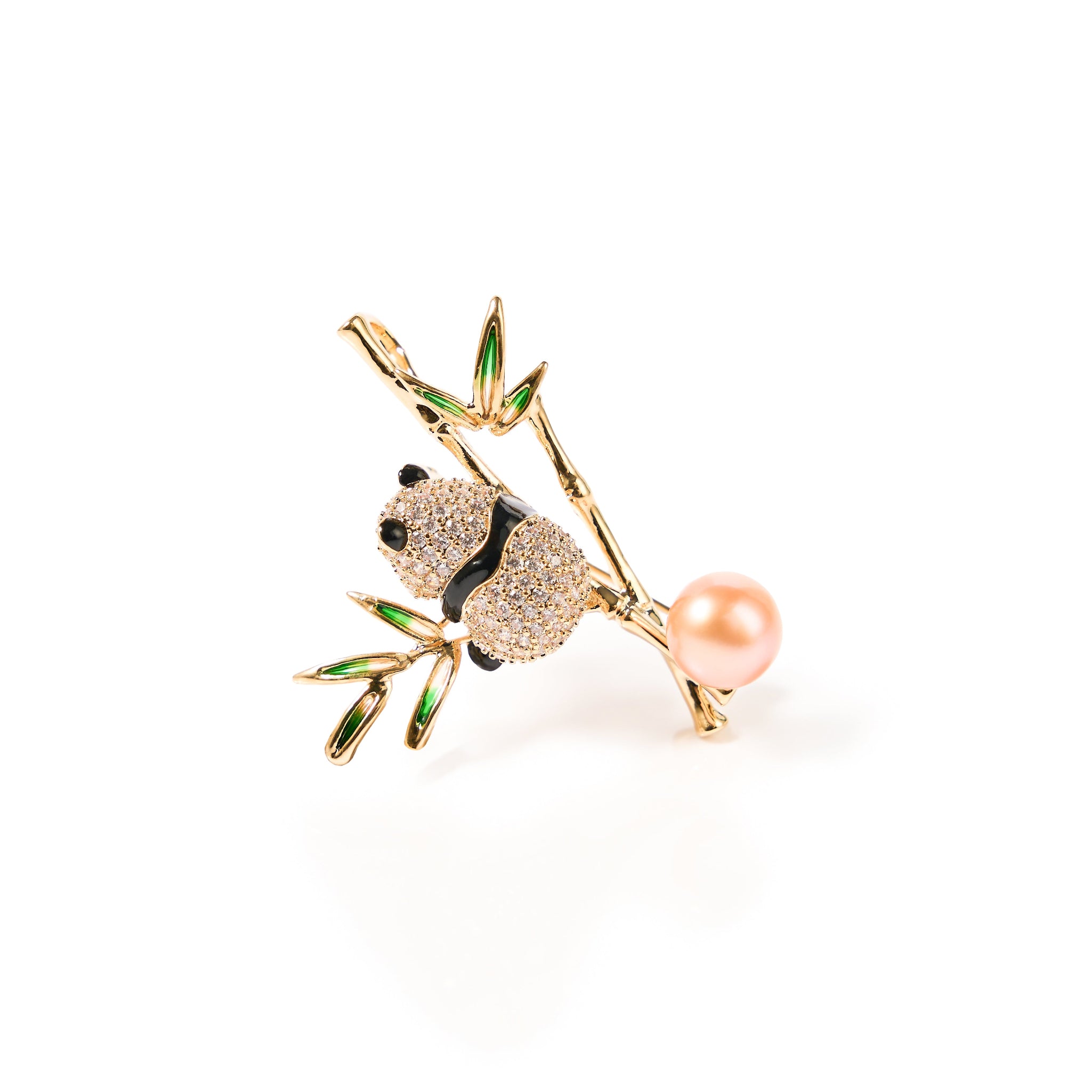Panda, Freshwater Pearl Brooch