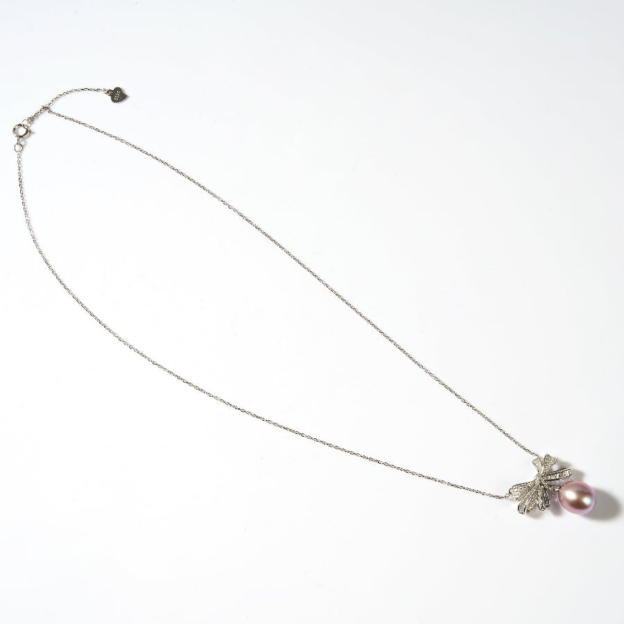 9.5-10.5mm Purple Freshwater Pearl Pendant