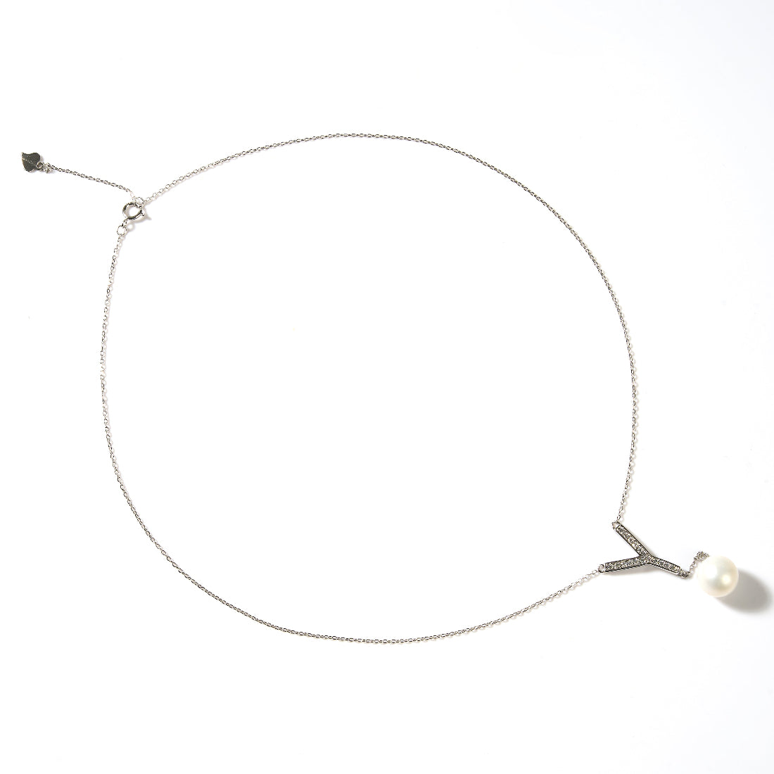 9.5-10.5mm Y-Shaped Freshwater Pearl Pendant