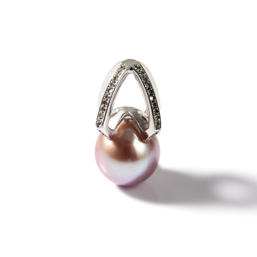 10.5-11.5mm Purple Freshwater Pearl Pendant Only — Chain Not Included