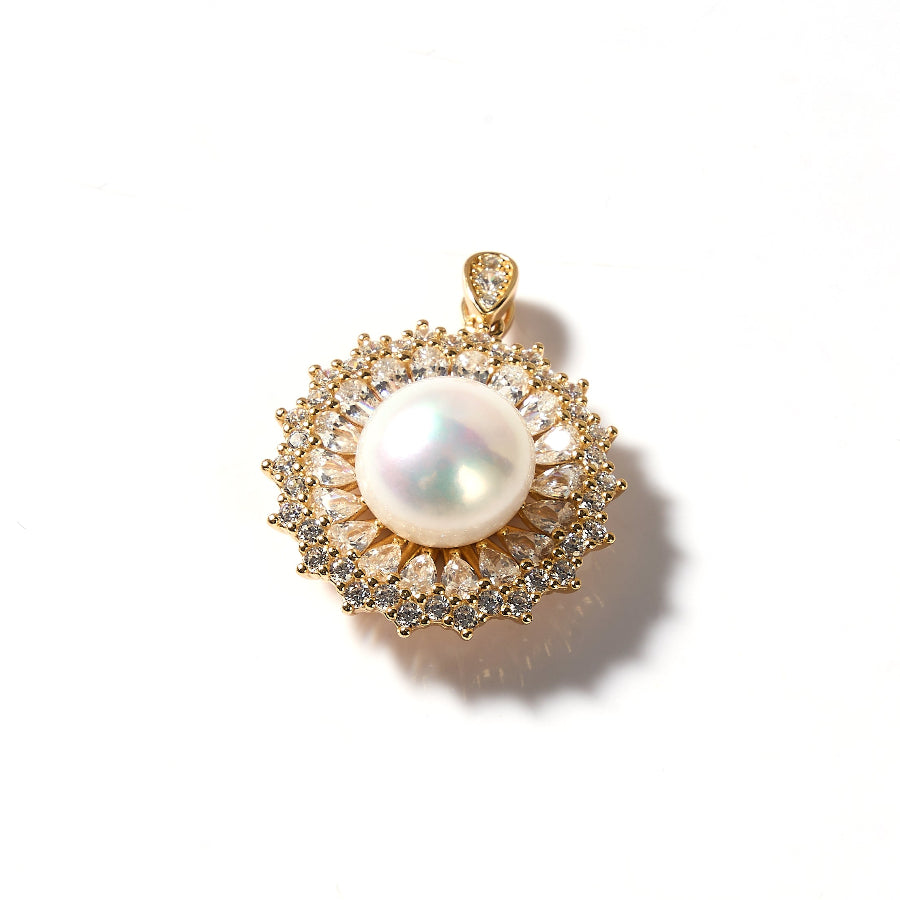 11.5-12mm White Freshwater Pearl Pendant Only — Chain Not Included