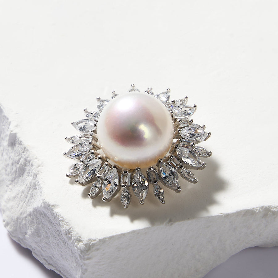 11.5-12mm White Freshwater Pearl Pendant Only — Chain Not Included