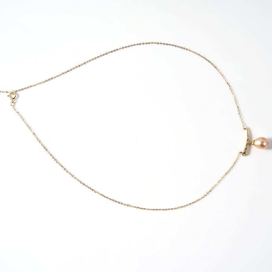 7.5-8.5mm Champagne Freshwater Pearl Pendant