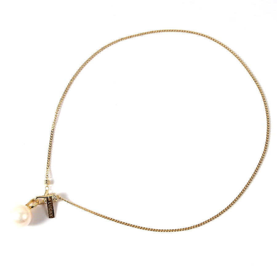 20-20mm Lucky White Freshwater Pearl Pendant