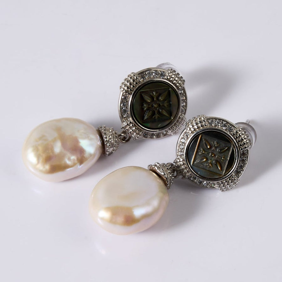 Baroque Freshwater Pearl Stud Earrings