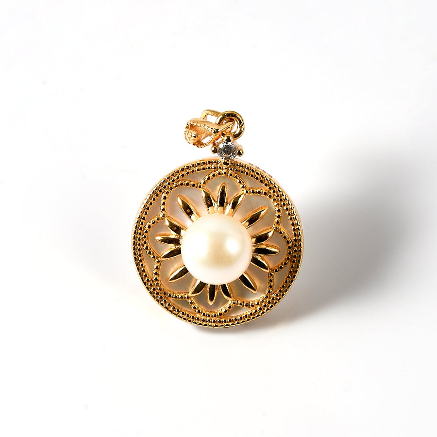 6.5-7.5mm White Freshwater Pearl Pendant Only — Chain Not Included