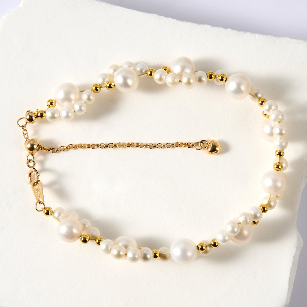 White Freshwater Pearl Bracelet