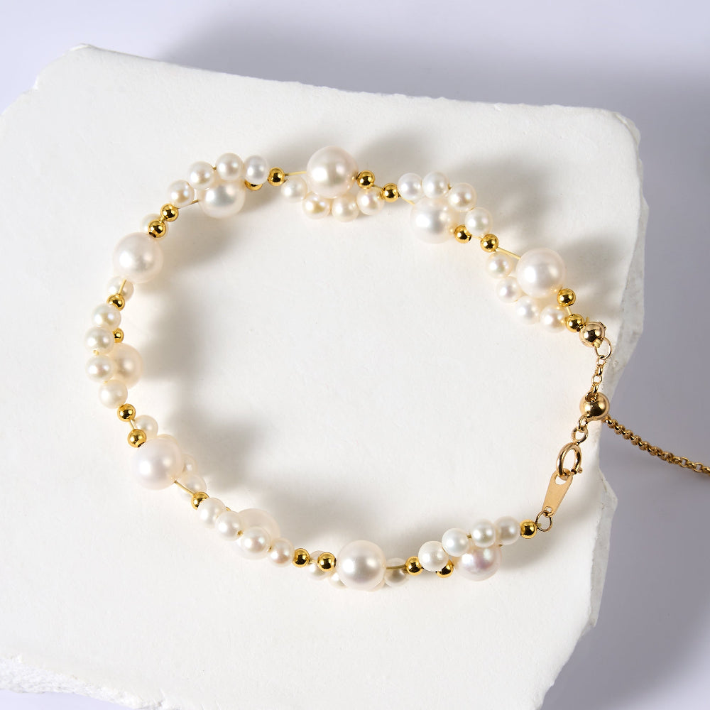 White Freshwater Pearl Bracelet
