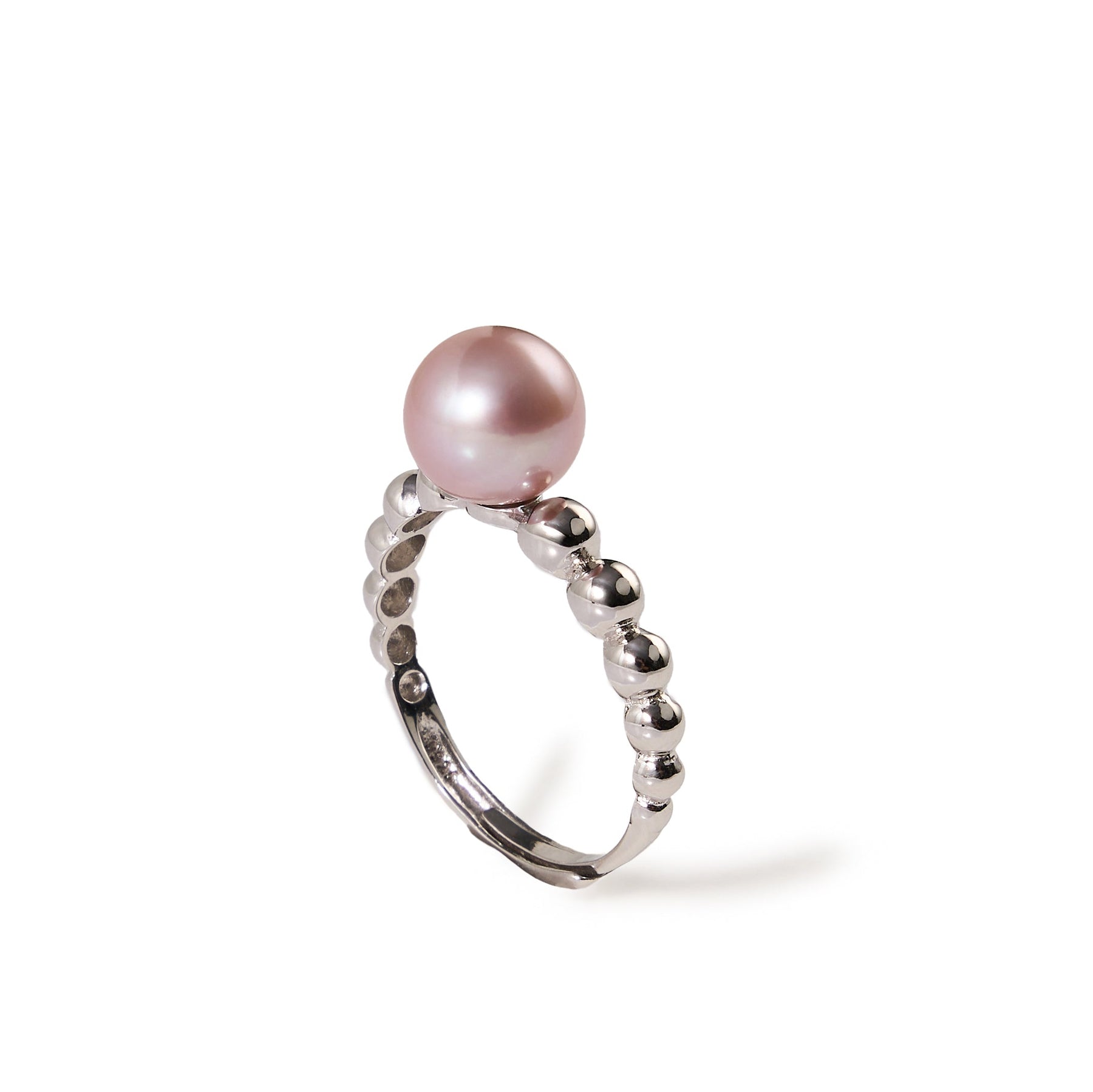 8.5-9.5mm Purple Freshwater Pearl Ring-AAA Quality