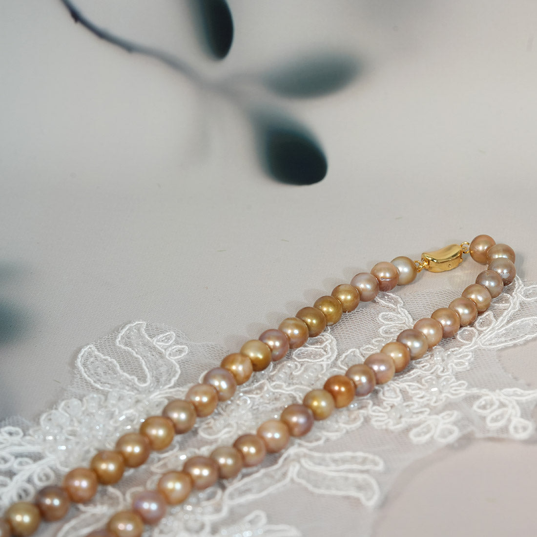 Golden Caramel Iridescent Dreamstand Necklace