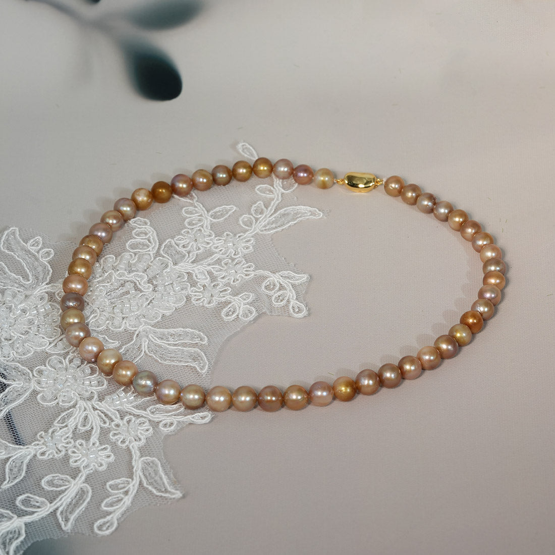 Golden Caramel Iridescent Dreamstand Necklace