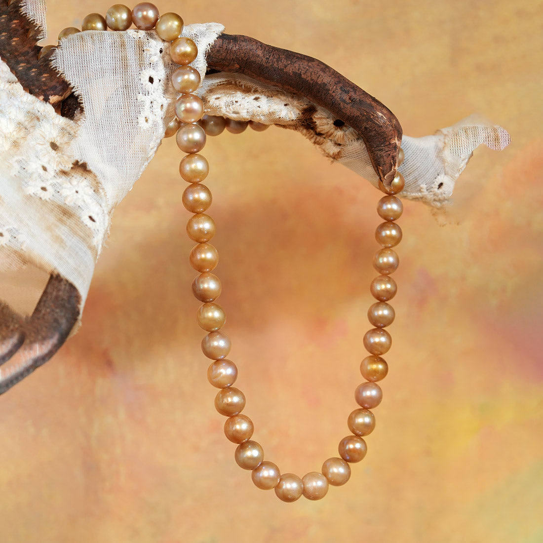 Golden Caramel Iridescent Dreamstand Necklace