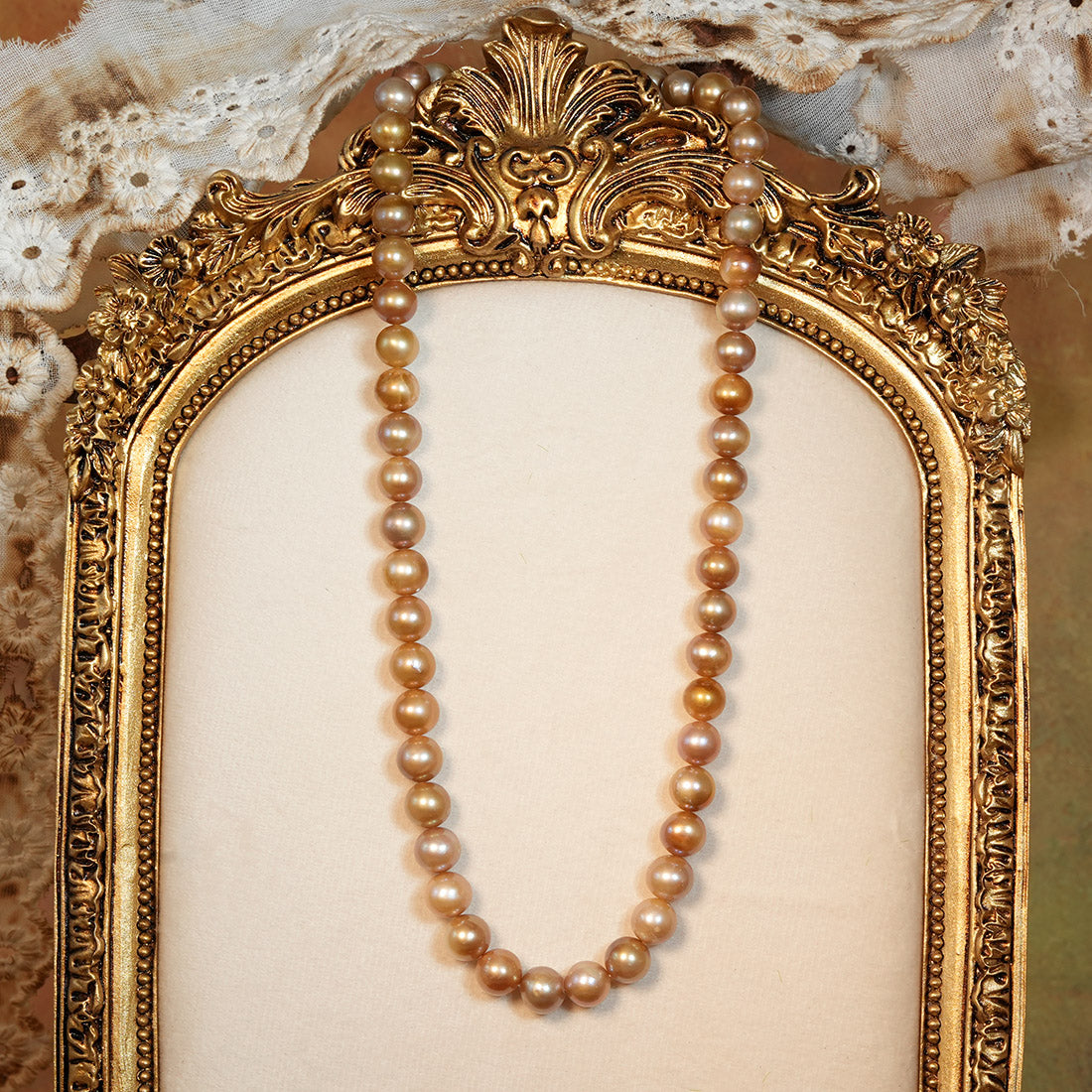 Golden Caramel Iridescent Dreamstand Necklace