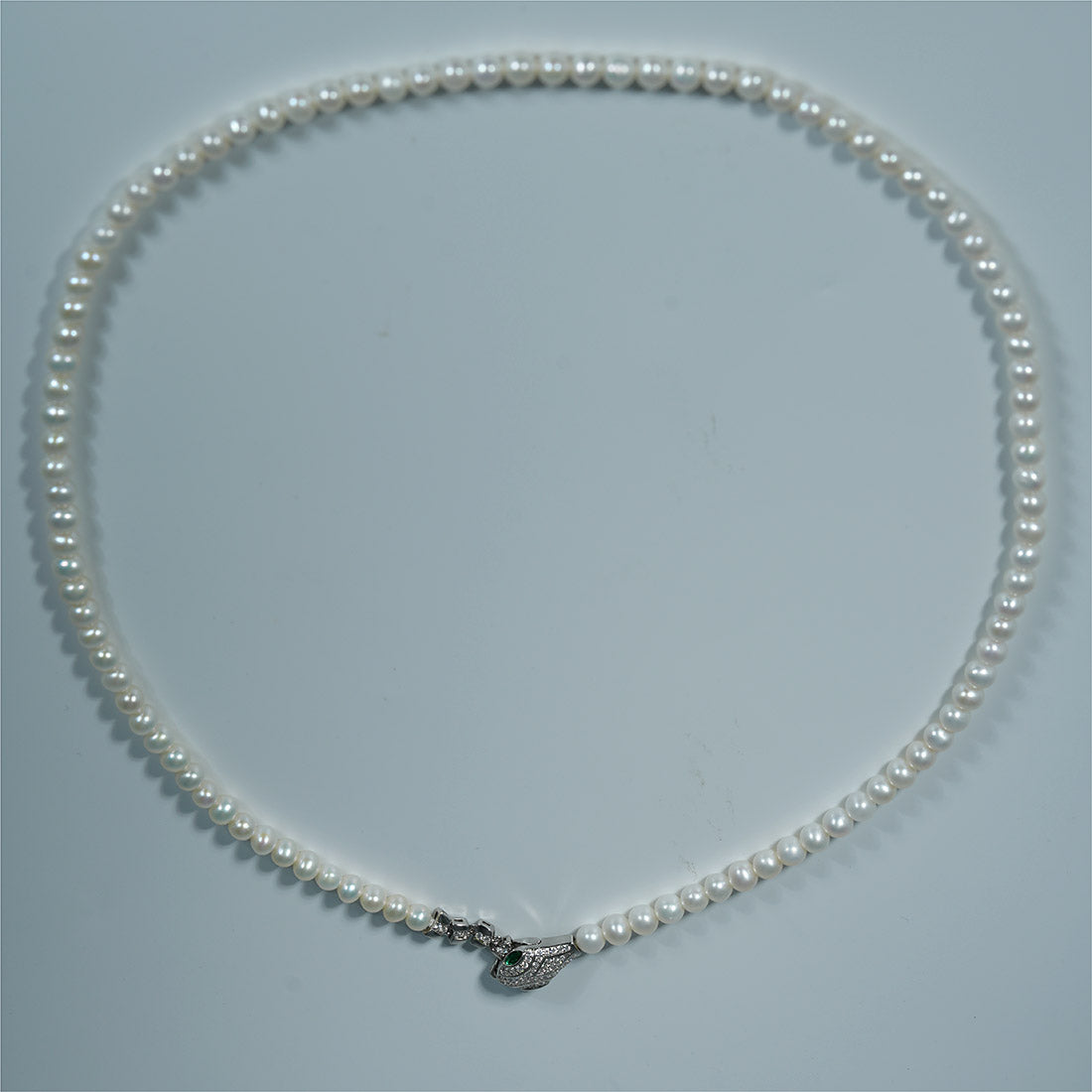 Mystic Ouroboros Pearl Bead Necklace