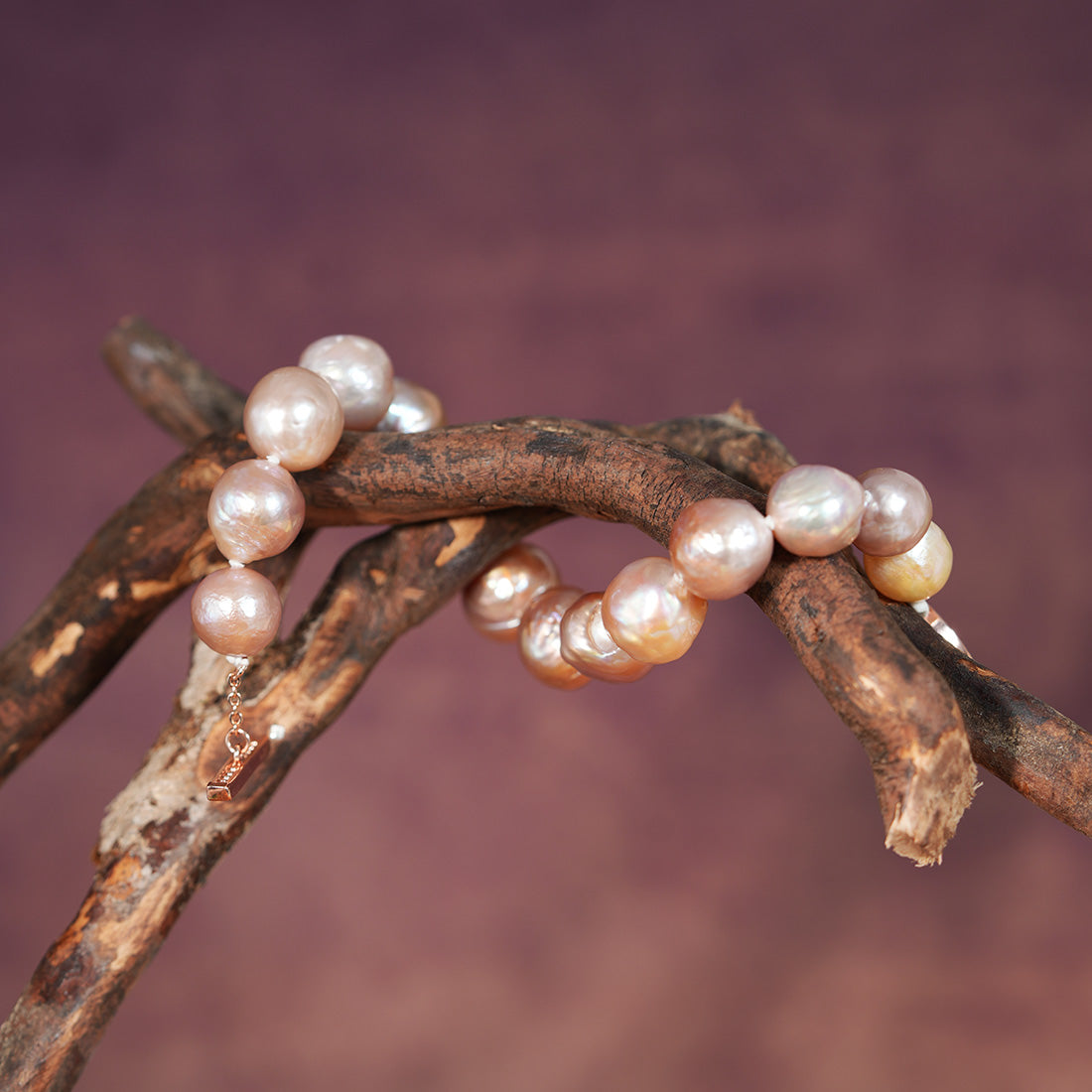 Nocturne Lavender Baroque Pearl Strand Bracelet