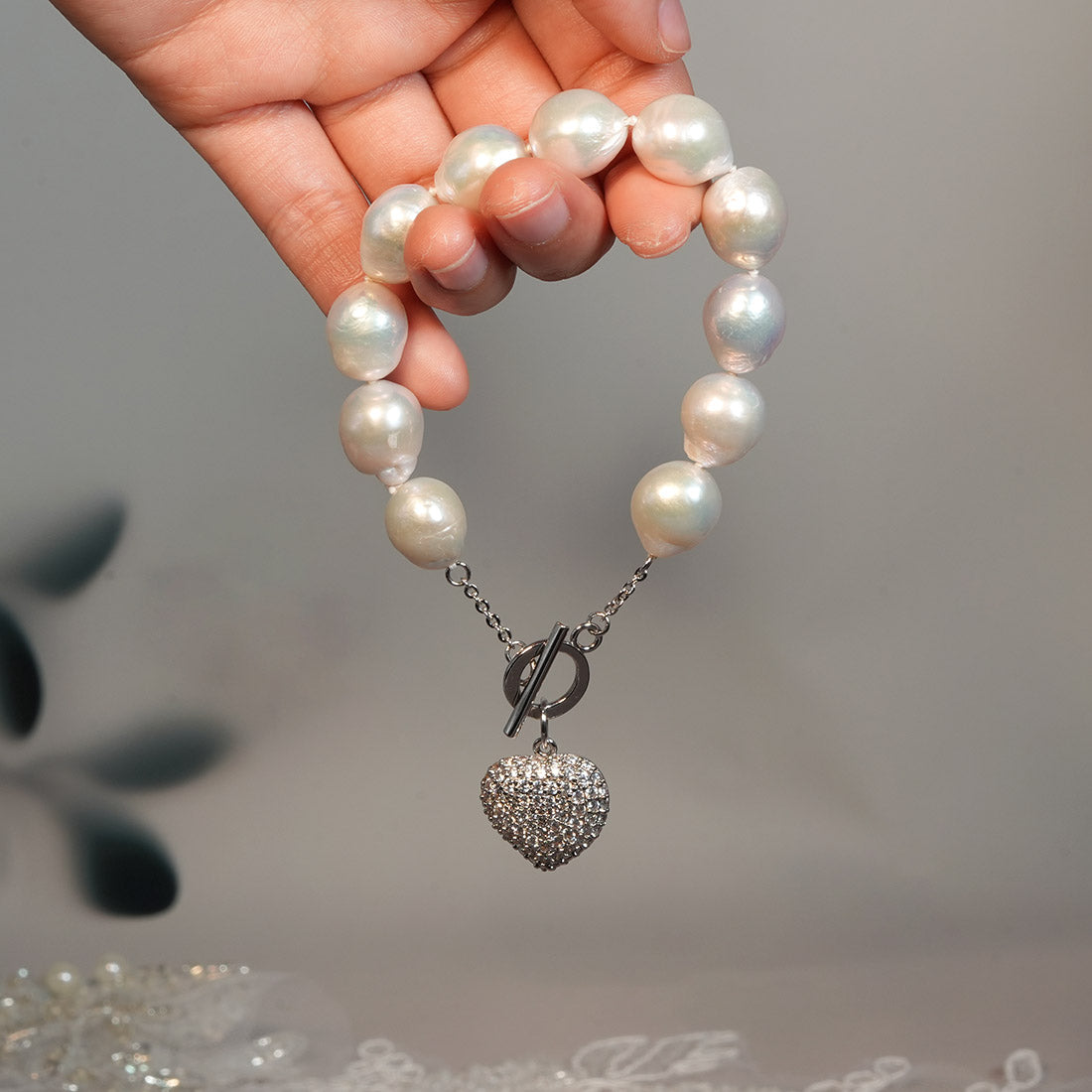 Siren’s Heart Baroque Pearl Bracelet