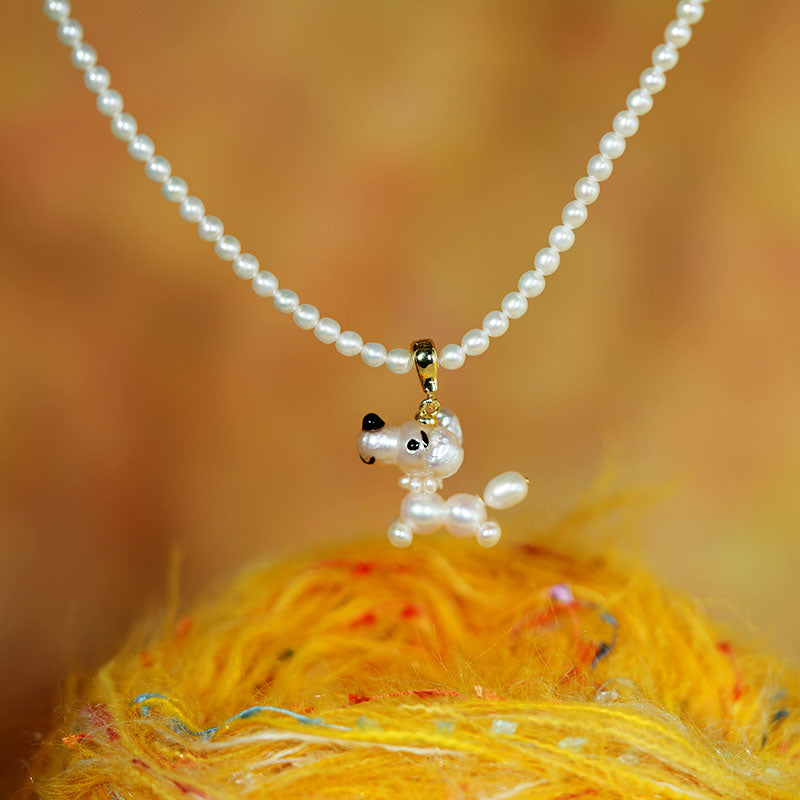 Soulbound Pup Baroque Pearl Necklace