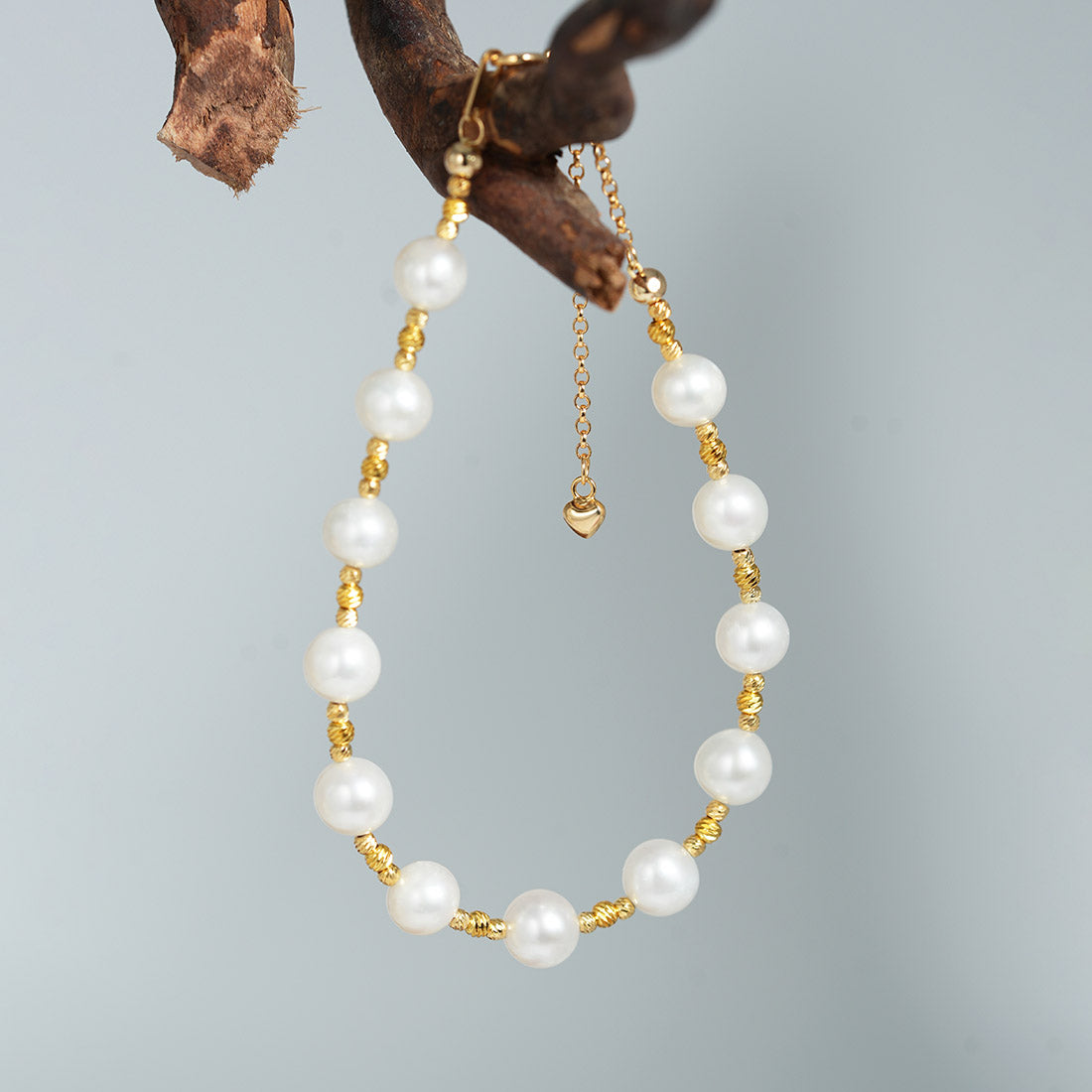 Stardust Accent Floating Pearl Bracelet