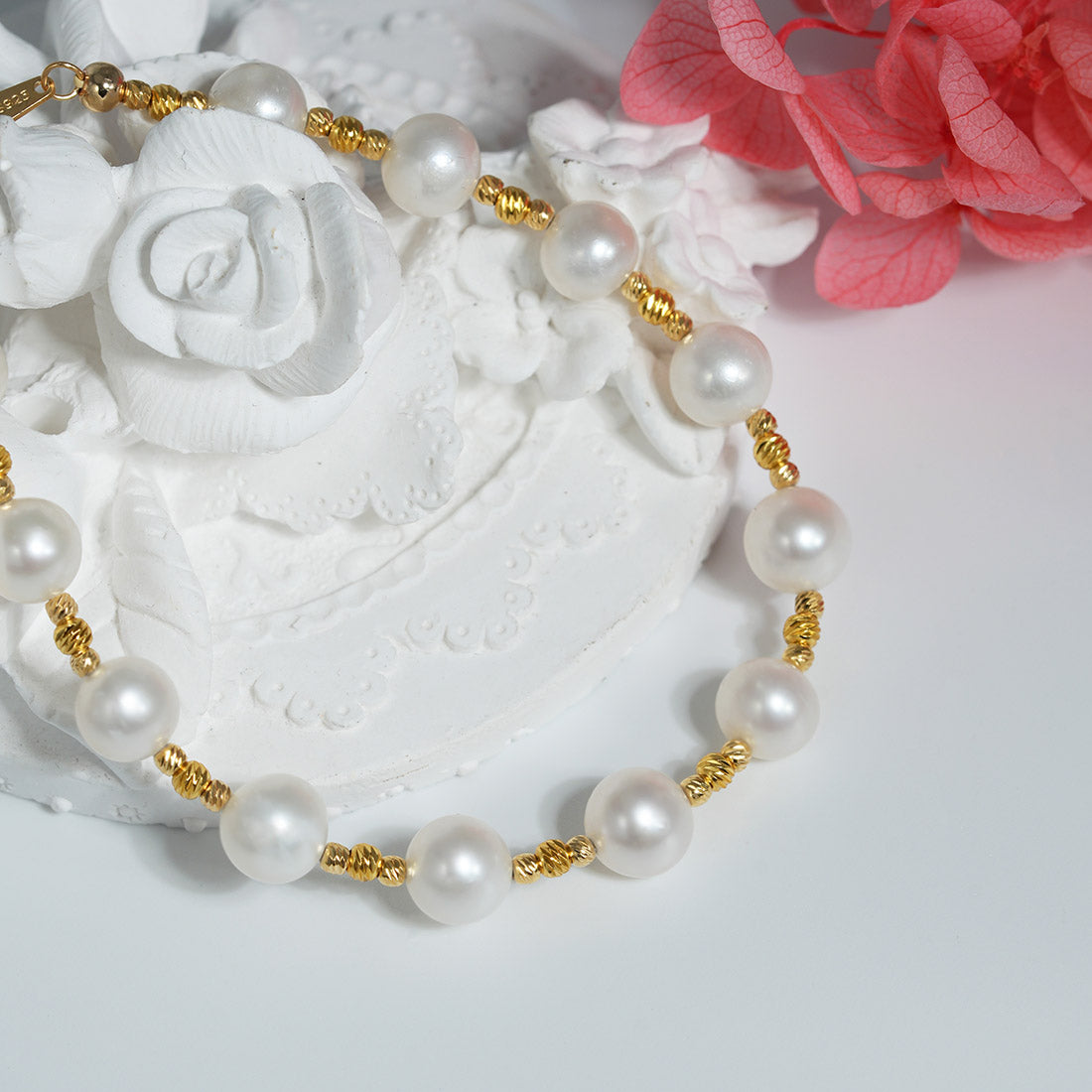 Stardust Accent Floating Pearl Bracelet