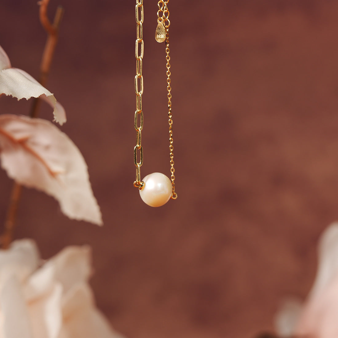 The Offset Pearl Chain Bracelet