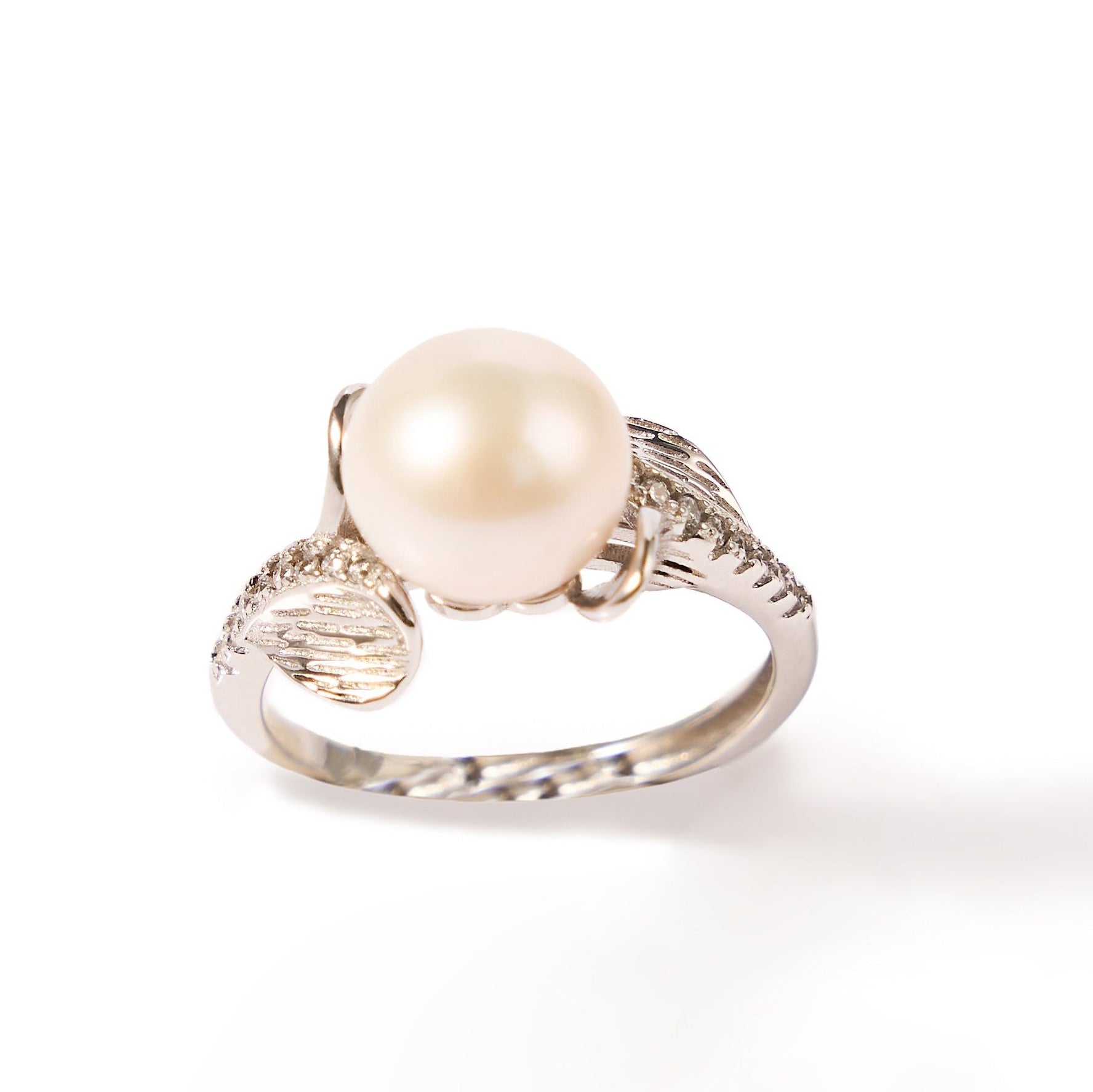 8.5-9.5mm Wing Freshwater Pearl Ring-AAA Quality