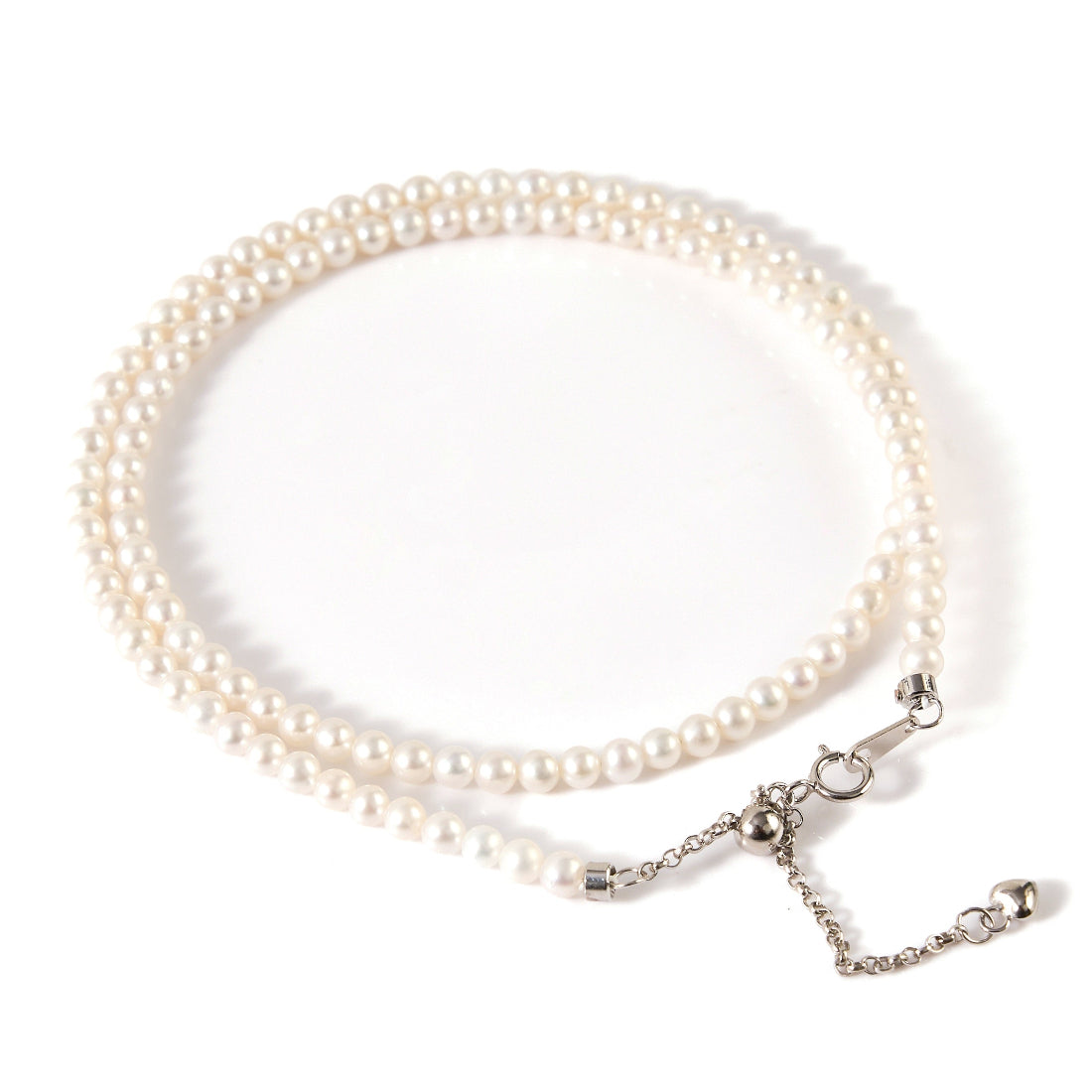 3-5mm White Freshwater Pearl Necklace- AAA Quality