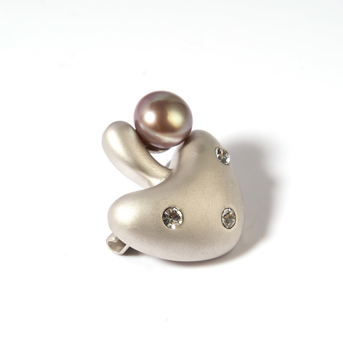 8.5-9.5mm Mushroom-Shaped Freshwater Pearl Brooch-AAA Quality