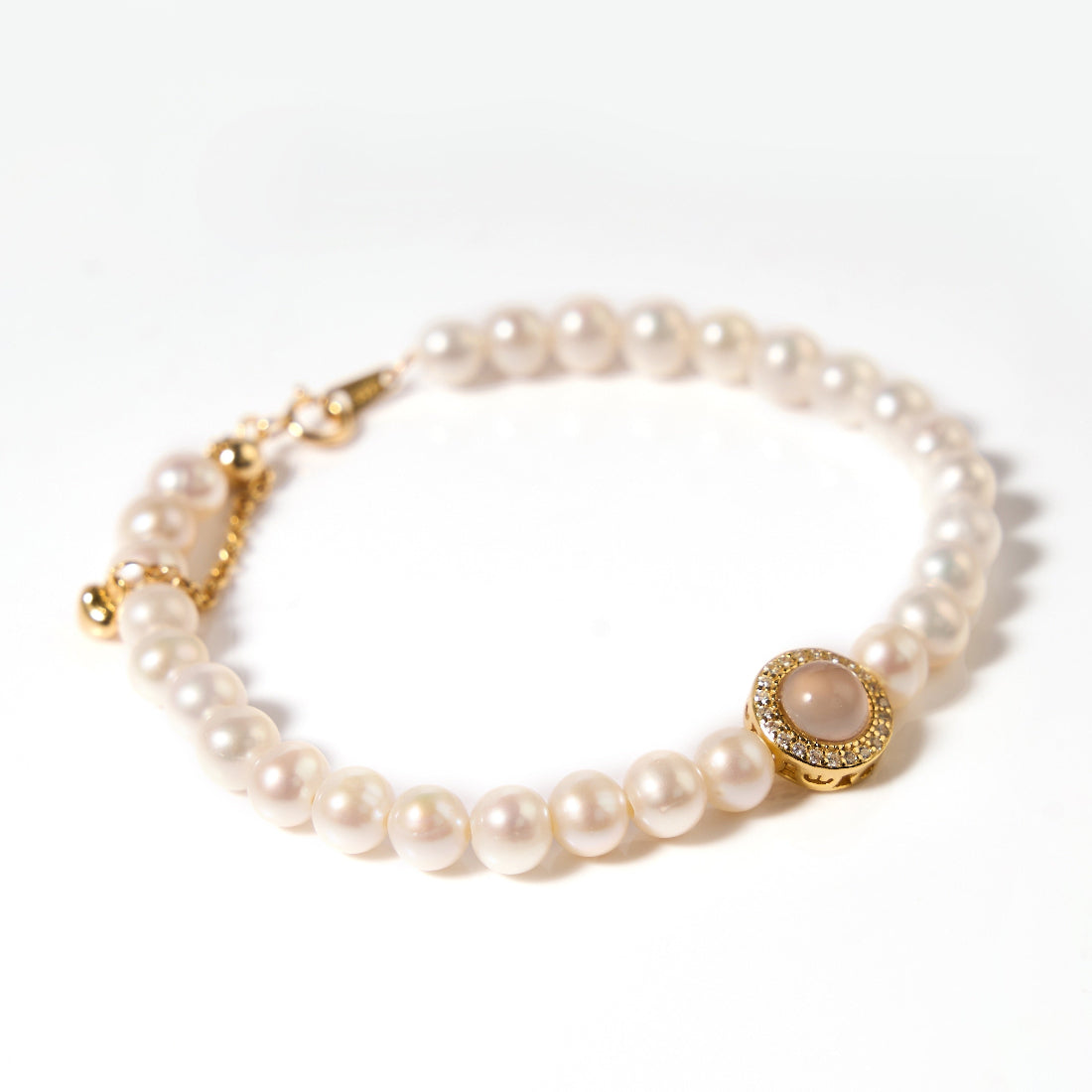 5–5.5mm White Freshwater Pearl Bracelet